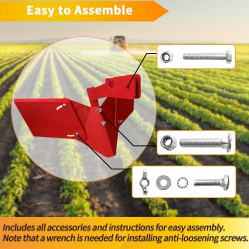 15683 Hiller-Furrower Kit for Rear Tine Tillers, Adjustable Wings, Three Connection Options, Easy Installation, Thickened Materials, Suitable for All Land Types, 2-Year Warranty.