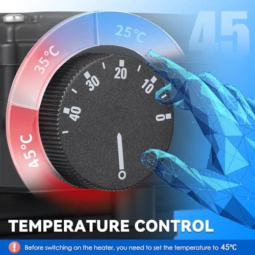 Mxmoonant 2KW 110V Hot Tub Thermostat, Spa Heater Whirlpool Bathtub Thermostat with Adjustable Temp Control for 400Gals Bathtub, Hot Tub, Spa, Small Pool (No Plug)