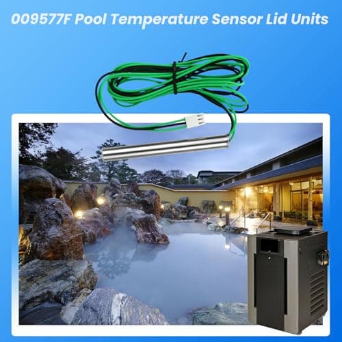 009577F Pool Temperature Sensor Lid Units Replacement for Heater Spa, Compatible with Heater 206A, 207A, 266A, 267A, 336A, 337A, 406A, 407A, 3 Wire NTC 100K