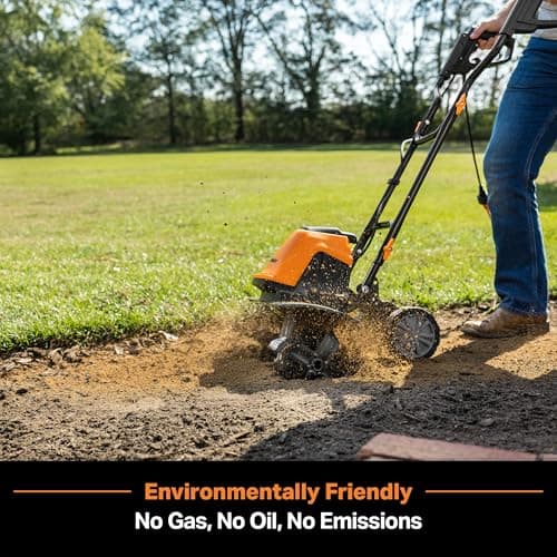 LawnMaster TE1016M Electric Tiller 10-Amp, 16-Inch,Green