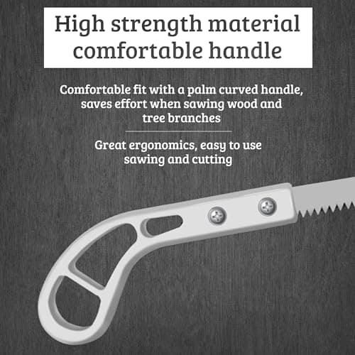 Hand Saw for Trees & Cutting Branches - Pruning Saws with SK5 Steel Blade for Smooth & Precise Cuts - Handsaws for Camping, Gardening, Wood, Hiking, Landscaping & Carpentry - Portable Saw