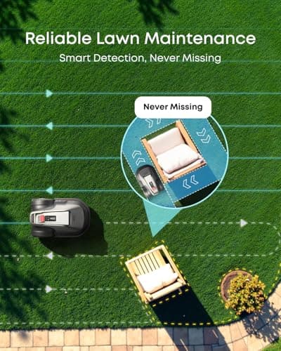 eufy Robot Lawn Mower E15, No Wire, No RTK, No Signal Issue, Hands-Free Auto Mapping, Precise Obstacle Avoiding, Reliable Lawn Maintenance, Worry-Free Experience