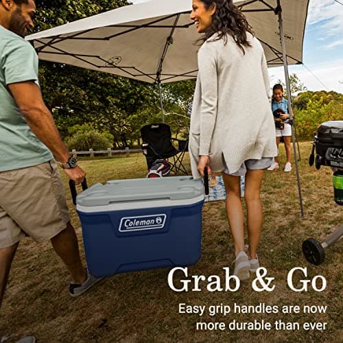 Coleman Classic Series Insulated Portable Cooler, Leak-Resistant Outdoor Hard Cooler Keeps Ice up to 5 Days, 52/70/120/150 Quart