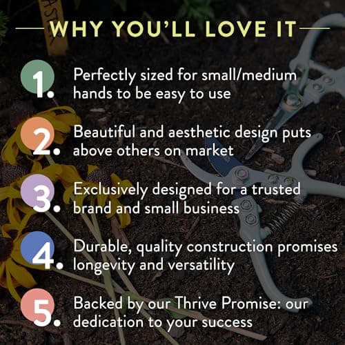 Modern Sprout Pruning Shears for Gardening, Herb Snips, Flower Cutting Scissors, Indoor Plant Shears, Lightweight, Ergonomic, Carbon Steel Blade, Easy-Lock Safety, Aesthetic (Ocean)