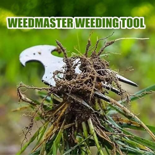 2pack Weed Puller Tool,Garden Weed Tool,Portable Garden Weeder Tool,Uprooting Weeding Tool,4 Teeth Manganese Steel,Forged Hand Weeder for Vegetable Garden Backyard Farm Planting Weeding(Painted Black)