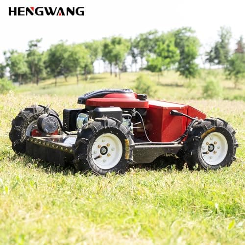 Remote Control Lawn Mower Electric Start 30° Climbing Four-Wheel Drive All Terrain Grass Cutter Yard Mower (HW-196-55JY)