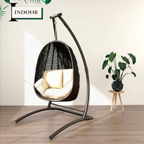G TALECO GEAR C-Type Hanging Hammock Chair Stand, Heavy Steel Swing Chair Stand, Suitable for Indoor and Outdoor Swing Frame (Seat not Include