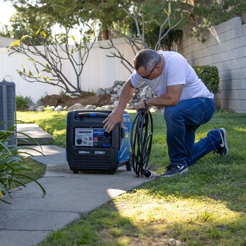 DuroMax XP7000iH 7,000-Watt Dual Fuel Portable Digital Inverter Generator - Gas & Propane, Remote Electric Start, RV & Emergency Ready