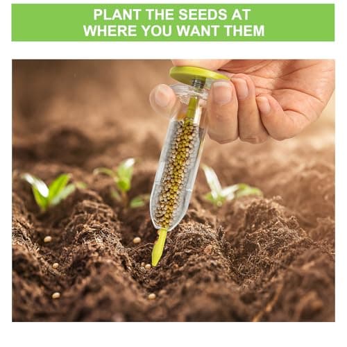 8 Pack Sowing Seed Dispenser Seeder Sower Planter Set, Handheld Mini Seedlings Dibber and Widger Garden Hand Tool, Ideal Gardening Tools for Small Seeds of Flowers, Vegetables