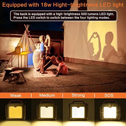 Portable Power Station, 300W 296Wh Solar Generator Quick Charge / 110V AC Outlets/DC Ports and LED Flashlight, Lithium Battery Backup for Home Outdoor Travel Camping Blackout