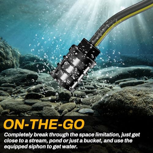 Cordless Pressure Washer for Dewalt 20V Battery 700 PSI Portable Handheld Power Washer with 6-in-1 Nozzle Foam Cannon for Car Floor Fence Wall Cleaning (Battery Not Included)