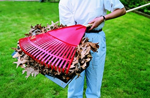 Emsco Group Enormous Yard & Garage Dust Pan – 24-Inch Mouth – Lightweight, Durable – Clip-On Features