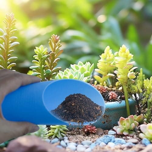 5 Pcs Mini Garden Tool Set Hand Tools Succulent Tools Transplanting Tools Set Succulent Care Plastic Kit Bonsai Potting Soil Indoor for Succulent Miniature Plant Gardening for Flower Planting