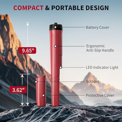 Rechargeable Metal Detector Pinpointer for Adults & Kids, 360° Waterproof Detection Handheld Pin Pointer Wand, Quick One Button Adjustment 3 Sensitivity Levels 6 Modes for Treasure Hunting