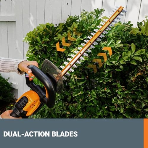 WORX WG261 20V PowerShare 22" Cordless Hedge Trimmer (Battery & Charger Included)