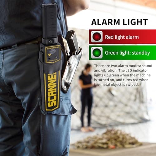 Handheld Metal Detector Wand Security Scanner,High-Sensitivity Security Wand Metal Detector, Detection of Various Electronic Metal Products