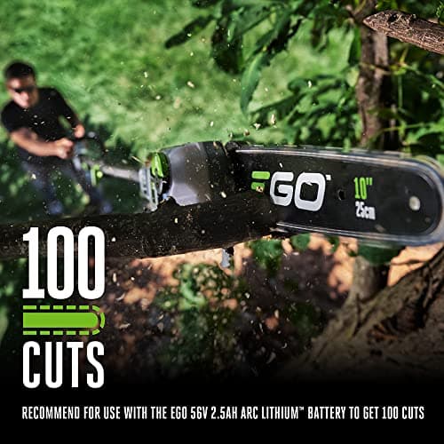 EGO POWER+ Pole Saw, Cordless Electric Pole Saw for Tree Trimming with Telescopic LED Cut Line Indicator, Battery and Charger Not Included - PS1000