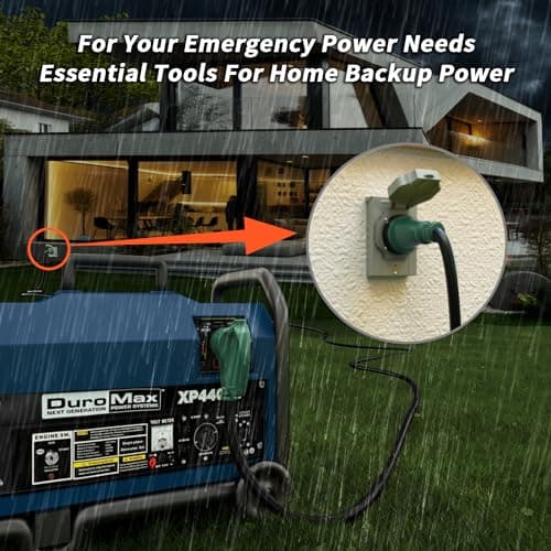 50 Amp Generator Cord, 10FT 50 Amp RV Extension Cord with Twist Lock, Generator Cable 50A 4 Prong, NEMA 14-50P to SS2-50R Heavy Duty 6/3+8/1 AWG STW Wire for RV Camper & House