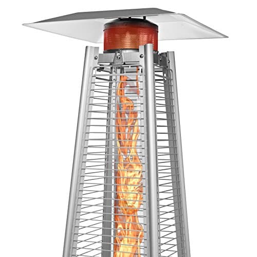 Outdoor Propane Patio Heater - Commercial LP Gas Porch & Deck Heater - Black