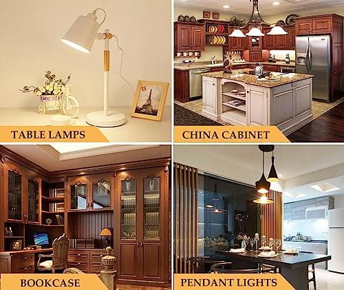 R14 LED Bulb Mini Reflector Flood Light Bulbs 4W(40W Equivalent) 2700K Warm White, Curio Cabinet Light Bulb, Non-Dimmable, E26 Base Short Light Bulbs, 4-Pack