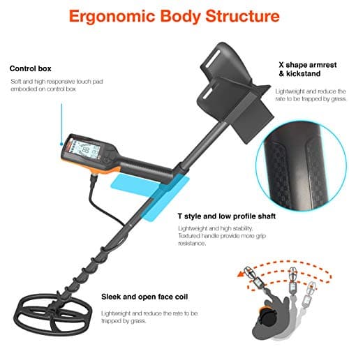 Quest X10 Metal Detector with high Performance 9x5 Blade TurboD Double D Waterproof Coil only 970g Super Lightweight Built-in USB Rechargeable Battery Loud Speaker LED Backlit and Flashlight