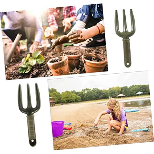 BESPORTBLE Professional Grade Gardening Hand Tools Iron Fork Ergonomic Handle for Weeding Soil Loosening
