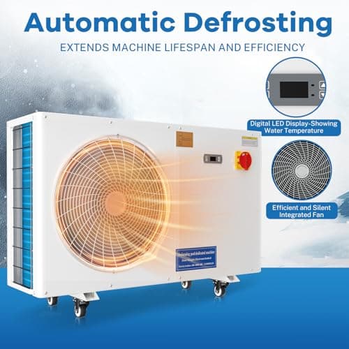Aboron 30125BTU/hr Pool Heater for Above and In Ground Pools & Spas, Heat Pump for Pools up to 8000 Gal, 5.8 COP, Quiet Operation, Automatic Defrost Function, 210V-230V/60Hz