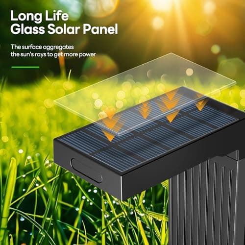Solar Pathway Lights Outdoor 4Pack, 400LM Motion Sensor Walkway Lights with Warm/Cool White, 12H Lasting, IP65 Waterproof Solar Powered Landscape Lighting for Garden, Yard