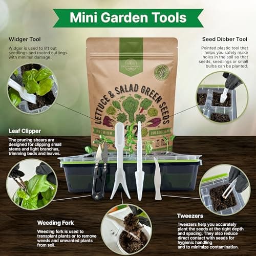 Organo Republic 22 Lettuce & Salad Greens Seeds Variety Pack 24,700+ Non-GMO Heirloom Lettuce Seeds for Indoor & Outdoor Garden, Hydroponics, Aerogarden - Arugula, Kale, Spinach, Swiss Chard, Lettuce