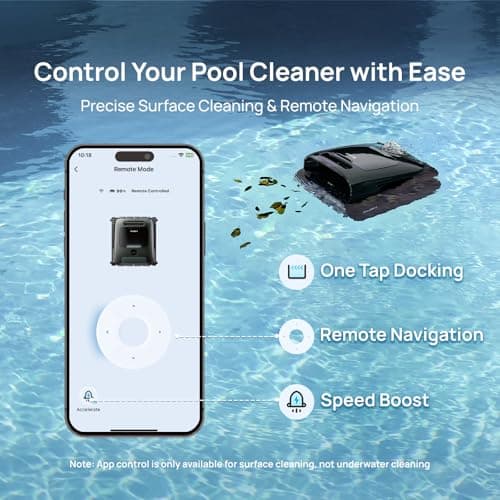 Beatbot AquaSense 2 Pro Cordless Robotic Pool Cleaner, Unmatched 5-in-1 Cleaning, Surface Parking, Pool Skimmer with APP Control, Water Clarification, for Pools up to 3,875 Sq.ft– Obsidian