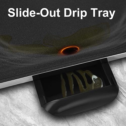35" Electric Nonstick Extra Large Griddle Grill-Teppanyaki Grill BBQ Indoor/Outdoor with Adjustable Temperature,Detachable for Easy Cleaning,Extra Wide