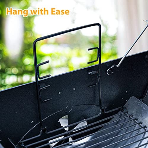 27 inch Charcoal Ash Pan Replacement for Char-Griller 1224 1324 2121 2222 2727 2828 2929, for Charbroil 17302056 Grill Grates Replacement with 2pcs Grate Hanger