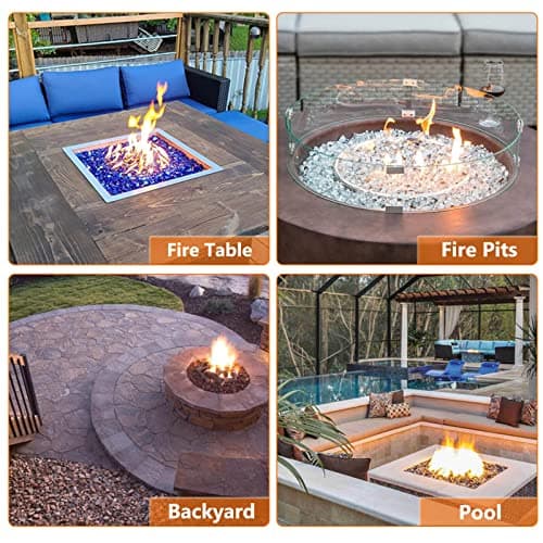 GRISUN Fire Pit Burner Ring Kit 12 Inch, Propane Fire Pit Kits, Come with Propane Fire Pit Hose Kit and Upgraded Gas Control Spark Ignition Kit, DIY Round Gas Fire Pit Kit, Stainless Steel