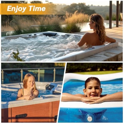 Hot Tub Bubble Cover, 7x7 Foot Hot Tub Thermal Blanket Square Solar Cover Insulation Blanket for Outdoor Hot Tub