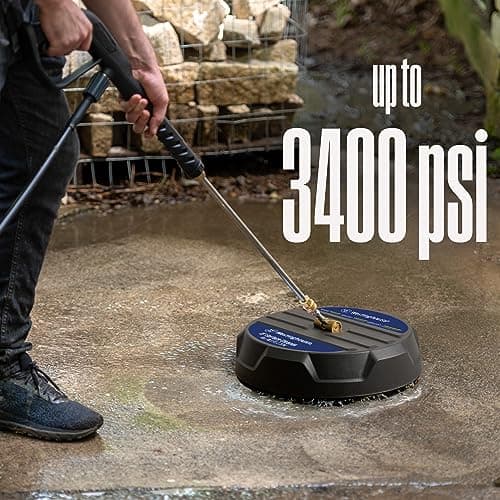 Westinghouse Universal 15” Pressure Washer Surface Cleaner Attachment - 3400 Max PSI, 1/4” Connector - For Gas and Electric Pressure Washers