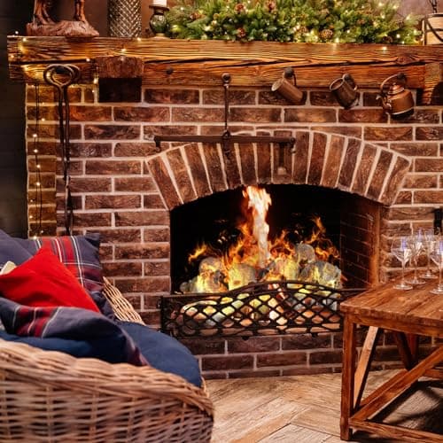 9 Pcs Ceramic Skulls for Fire Pit, Durable Reusable Fireproof Fire Pit Skull Log for Bonfire, Campfire, Fireplace, Firepit, Halloween Decor for Gas, Propane (Light Driftwood)