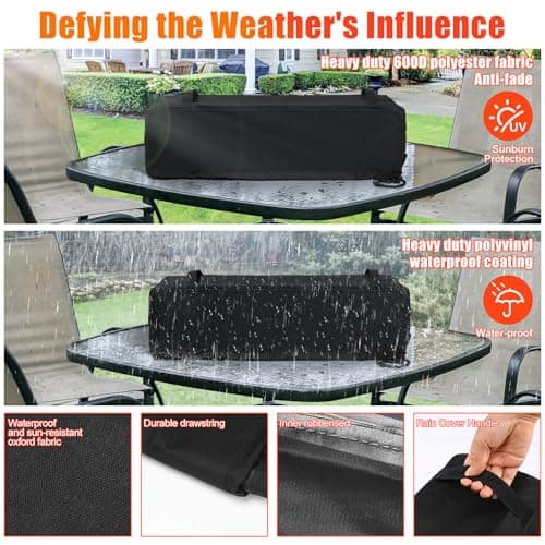 Tabletop Propane Fire Pit 28 Inch, Stainless Steel Outdoor Table Top Firepit, Portable Tabletop Fire Pit for Patio and Camping, 45000 BTUs, with Cover and Windscreen