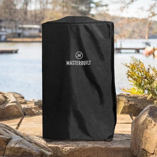Masterbuilt 40-inch Vertical BBQ Smoker Weather-Resistant Polyester Cover to Fit All Masterbuilt 40-inch Vertical Smokers in Black, Model MB20080210
