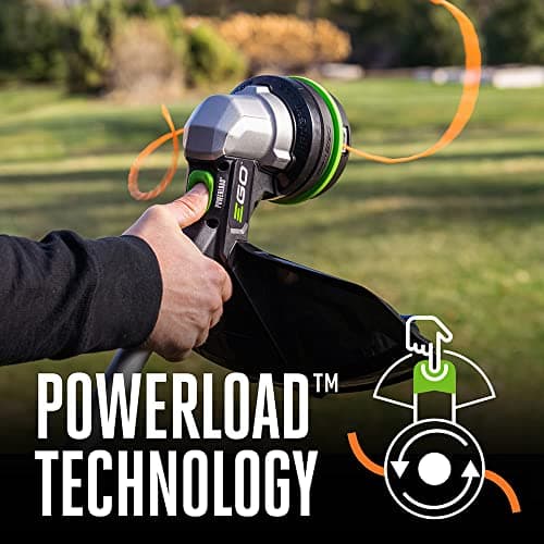 EGO Power+ String Trimmer, Battery Powered, 15" Trimmer for Weeds and Grass with POWERLOAD, Telescopic Aluminum Shaft, Includes 56V 2.5Ah Battery and Charger - ST1511T