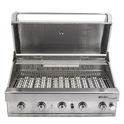 Barbeques Galore Turbo Elite 38-inch 5-Burner Built-in BBQ Gas Grill - Natural Gas - BTE3821NG
