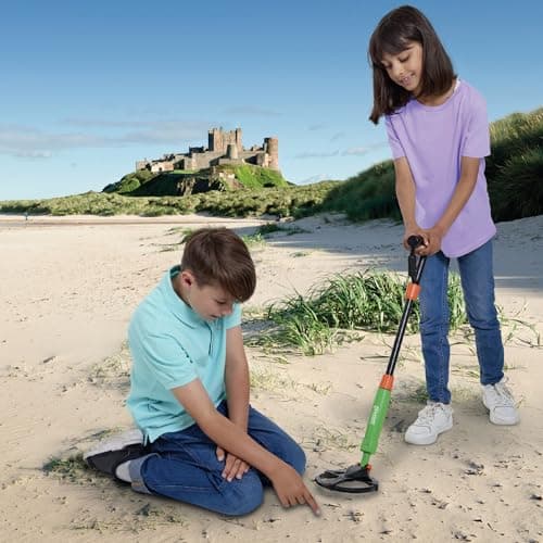 Brainstorm: Outdoor Adventure Metal Detector - 31.5" - Light N' Sound Treasure Hunting Toy, Lightweight & Portal, STEM Learning, Multi-Lingual, Kid 6+