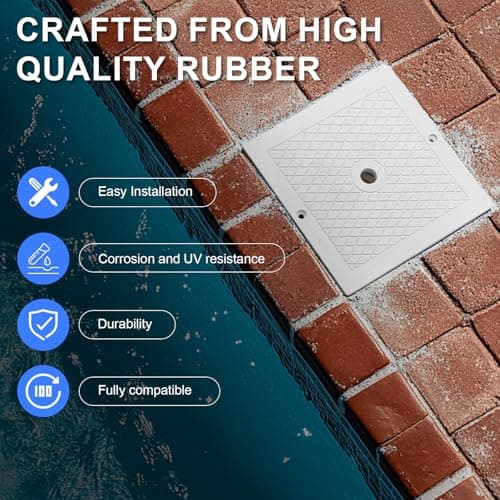 2 Pack 10" Skimmer Lid Pool Skimmer Cover Plate, Pool Skimmer Lid Replacement Compatible with Hayward SPX1082E, SP082, 1083, 1084,1085, and SP1086