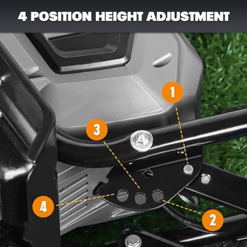 18 Inch 15 Amp Electric Tiller Cultivator, 24 Steel Tines for Gardening, Corded & High Power Garden Roto Tiller, 8.7'' Tilling Depth, 4-Adjustable Wheels, Foldable Handle, for Lawn Yard, Gray