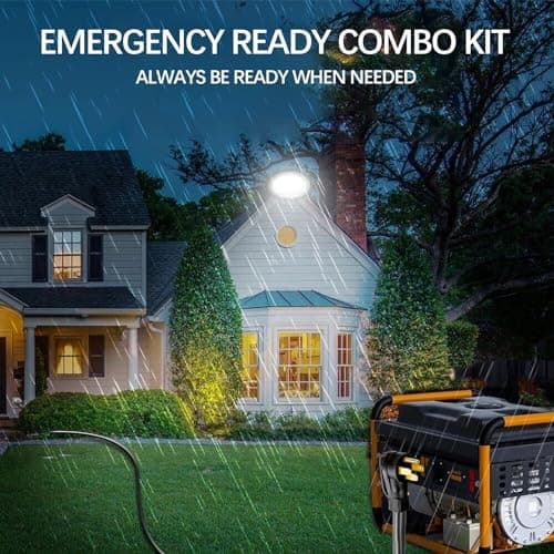 S7 50 Amp Generator Cord,13FT STW 6/3 + 8/1 14-50P to SS2-50R Twist Lock,Heavy Duty Cord with Organizer Lock Connectors