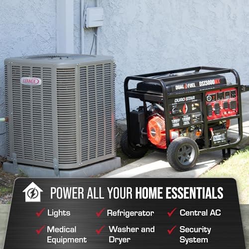 DS13000MX 13,000-Watt 500cc Dual Fuel Portable Generator