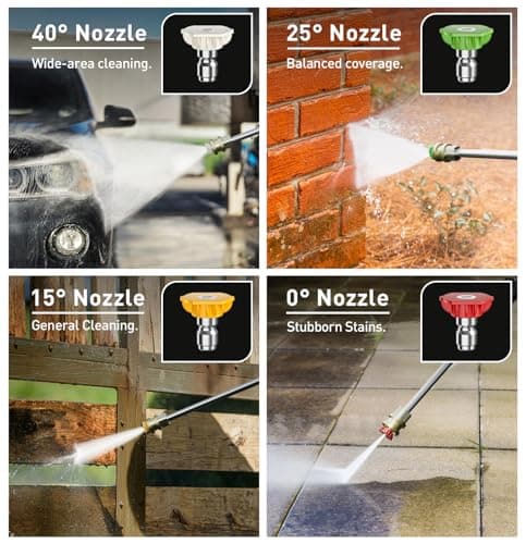Electric Pressure Washer, 26 FT Hose Pressure Cleaner 2030 PSI with 4 Nozzles Tips,Surface Cleaning with Upgraded Swivel Joint for Car/Fences/Patios/Daily Needed (Mint Green)
