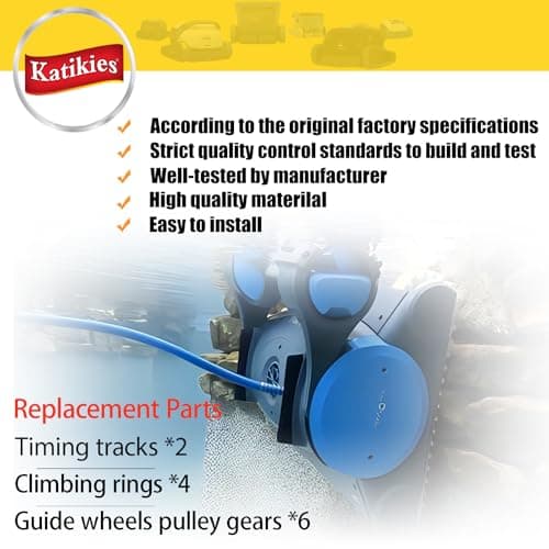 Nautilus Pool Robot Replacement Parts Kit, Guide Wheels, Pulley Gears, Timing Track, Climbing Ring, Compatible with M200 DX3