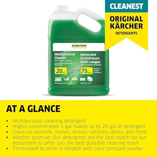 Kärcher - Pressure Washer Multi-Purpose Cleaning Soap Concentrate – For All Outdoor Surfaces – 1 Gallon