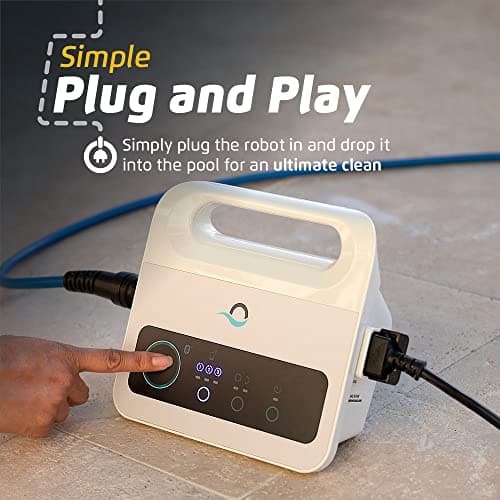 Dolphin Proteus DX3 Automaitc Robotic Pool Vacuum Cleaner, Wall Climbing, Active Scrubber Brush, Ideal for In-ground Pools up to 33 FT in Length
