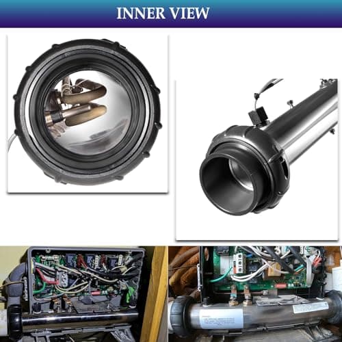 Bonbo 58117 M7 Heater Assembly w/Sensors Fits for Balboa VS, EL, TS, GS, BP Control Systems Hot Tub Spa Heater Element Works on 4.0kW 240V / 1.0kW 110V-120V